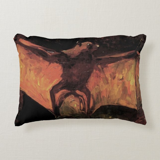 Almofada Decorativa Flying Fox Bat por Vincent van Gogh (Frente)