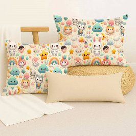 Almofada Decorativa Fofa e Caprichosa Kawaii Coelh