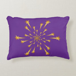 Almofada Decorativa Fogos de Artifício Elegante Estrela Cadente em For