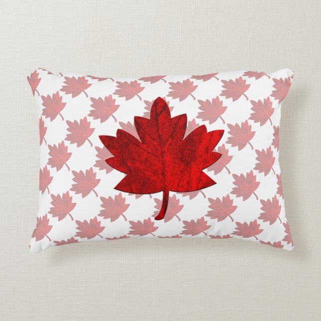 Almofada Decorativa Folha de Maple do Canadá (Frente)