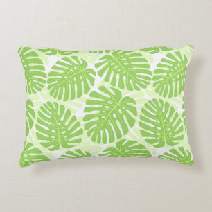 Almofada Decorativa Folhas da planta tropical - teste padrão de