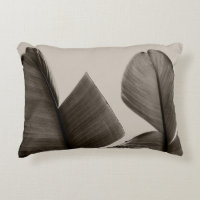 Folhas de árvores de banana na Sepia