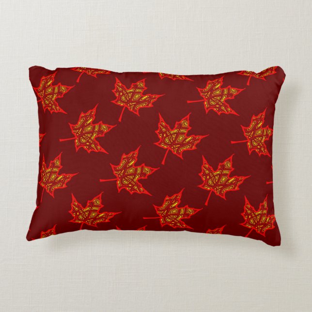 Almofada Decorativa Folhas de Fiery (Verso)