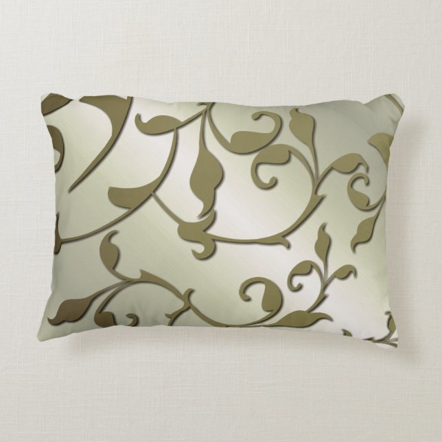 Almofada Decorativa Folhas de oliveira rolando (Verso)
