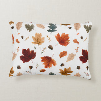 Almofada Decorativa Folhas de Outono & Bolotas Botânico