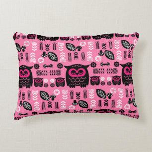 Almofada Decorativa Folk Art Nordic Owl