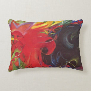 Almofada Decorativa Formas de Luta por Franz Marc, Arte Fina Antiga