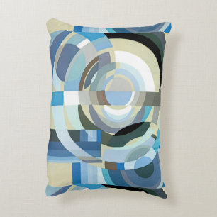Almofada Decorativa Formas Geométricas Jazz Pochoir Art Déco Antigo