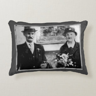 Almofada Decorativa Foto da Vintage com os avós