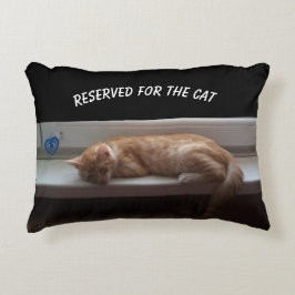 Almofada Decorativa Foto de animal de estimação reservada para o gato