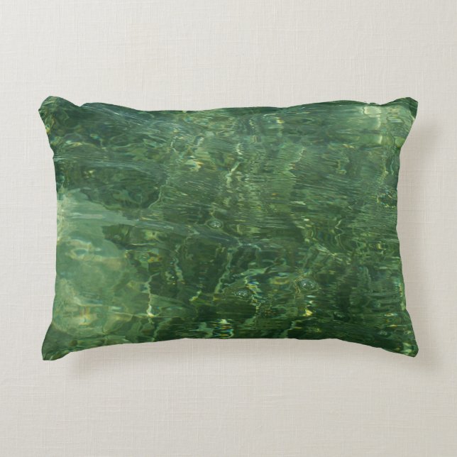 Almofada Decorativa Foto de Grama II (Azul e Verde) (Frente)