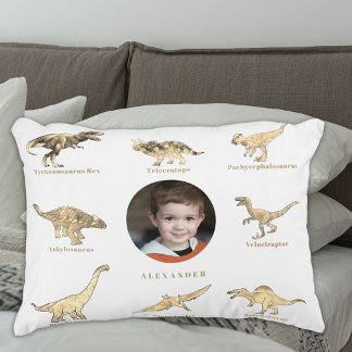 Almofada Decorativa Foto e nome personalizados do Dinossauro