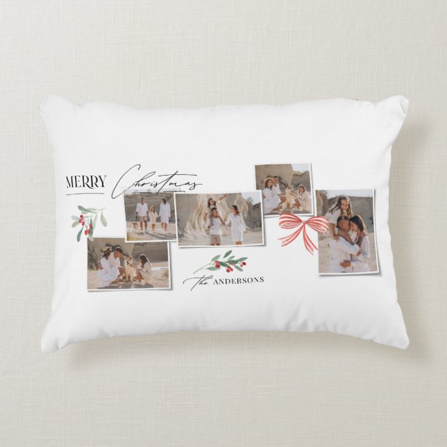 Almofada Decorativa Foto multiarco vermelho tradicional e elegante (Frente)