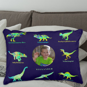 Almofada Decorativa Foto Personalizada de Dinossauro para Meninos