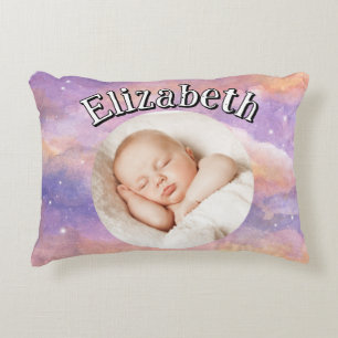 Almofada Decorativa Foto personalizada do bebê   Imagem de Bebê Person