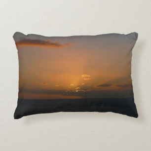 Almofada Decorativa Fotografia de paisagens do Sol por Trás das Nuven