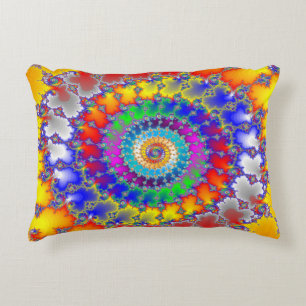 Almofada Decorativa Fractal Psicedélico