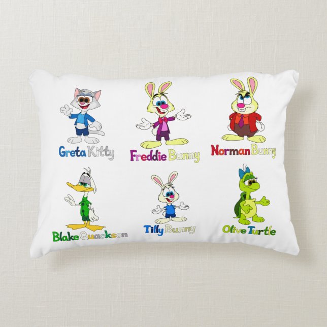 Almofada Decorativa Freddie Bunny e Gangue  (Frente)