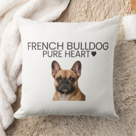 Almofada Decorativa French Bulldog Coração Puro