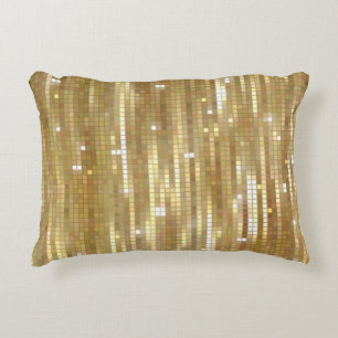 Almofada Decorativa Fundo abstrato de ouro brilhante com vidros