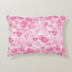 Almofada Decorativa Fundo com corações