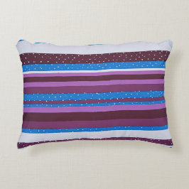 Almofada Decorativa Fundo com Padrão Listrado Vibrante