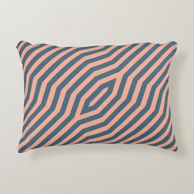 Almofada Decorativa Fundo de faixas diagonais simétricas 10 (Frente)