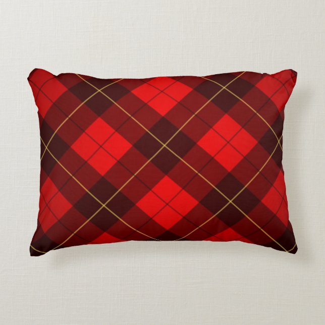 Almofada Decorativa Fundo do tartan de Wallace (Frente)