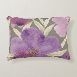 Almofada Decorativa Fundo do Watercolor Lilas