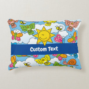 Almofada Decorativa Fundo dos Animais Bebês