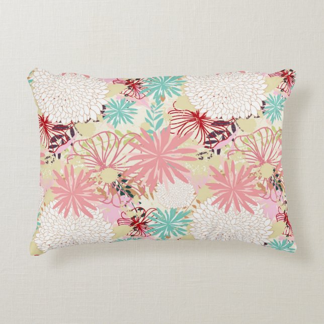 Almofada Decorativa Fundo floral 4 (Frente)