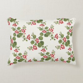 Almofada Decorativa Fundo Red Nasturtium Cream