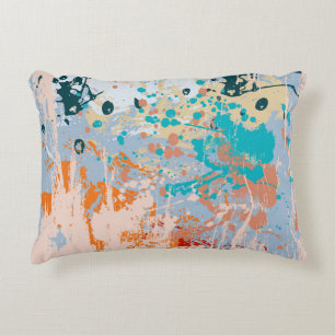 Almofada Decorativa fundo vintage de abstrato com pintura múltipla