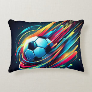 Almofada Decorativa Futebol Cibernético Futurista Esportes de Velocida