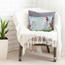 Almofada Decorativa Galinha e Flores