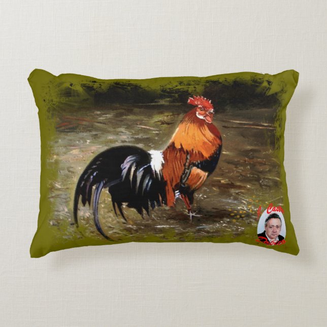 Almofada Decorativa Gallo/Galo/Rooster (Frente)