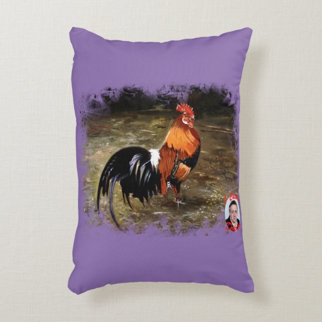 Almofada Decorativa Gallo/Galo/Rooster (Frente(Vertical))