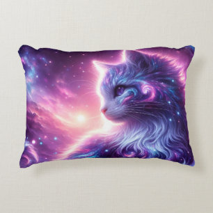 Almofada Decorativa Galo Místico Felino Celestial Cósmico