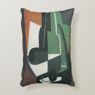 Almofada Decorativa Garrafa de jarro de vinho por Juan Gris, Cubismo V