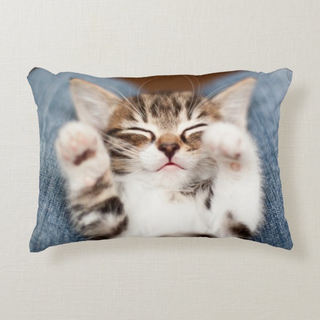 Almofada Decorativa Gatinho em meu regaço (Frente)