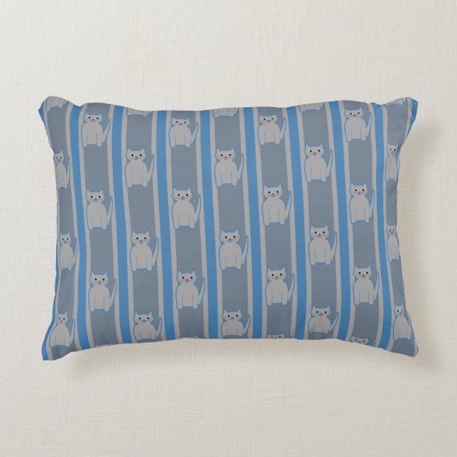 Almofada Decorativa Gatinho Striped (Frente)