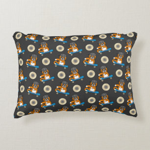 Almofada Decorativa Gato de Laranja Cachorro em Cartoon