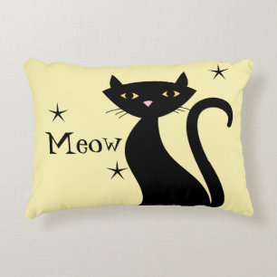 Almofada Decorativa Gato Preto Retroativo