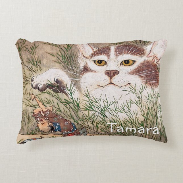 Almofada Decorativa Gato sobrenatural (Frente)