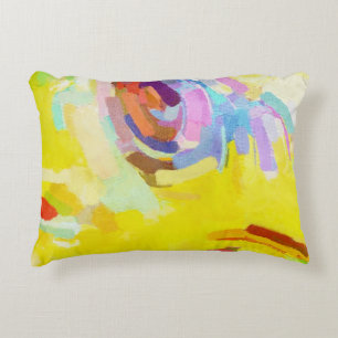 Almofada Decorativa Geometria de padrão multicolorido de abstrato Art