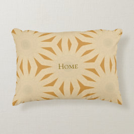Almofada Decorativa Geometria Golden Sunburst
