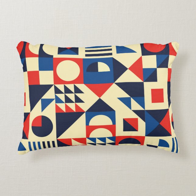 Almofada Decorativa Geometric mid-century modern seamless pattern - 60 (Frente)