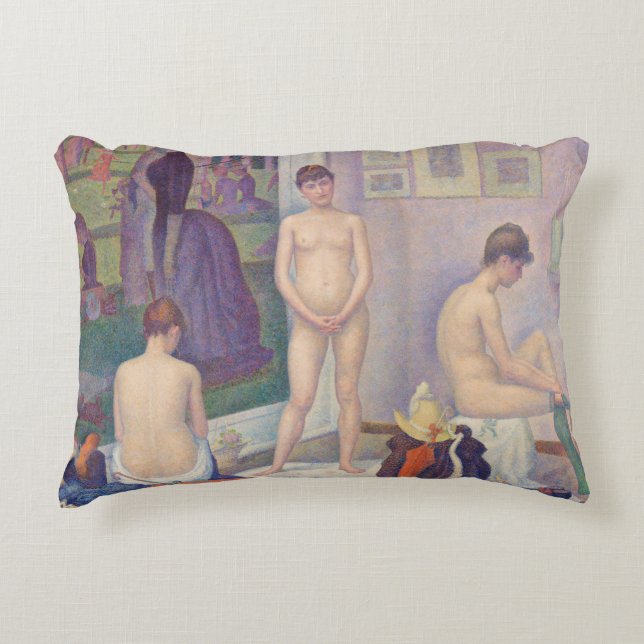 Almofada Decorativa Georges Seurat - As Modelos (Frente)