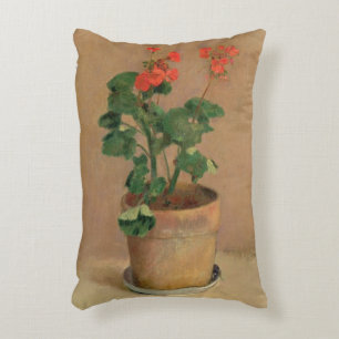 Almofada Decorativa Gerânio em um pote, c.1905 (óleo em canvas)