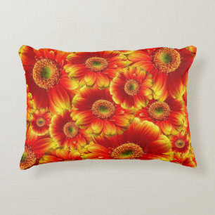 Almofada Decorativa Gerbera Daisies brilhante